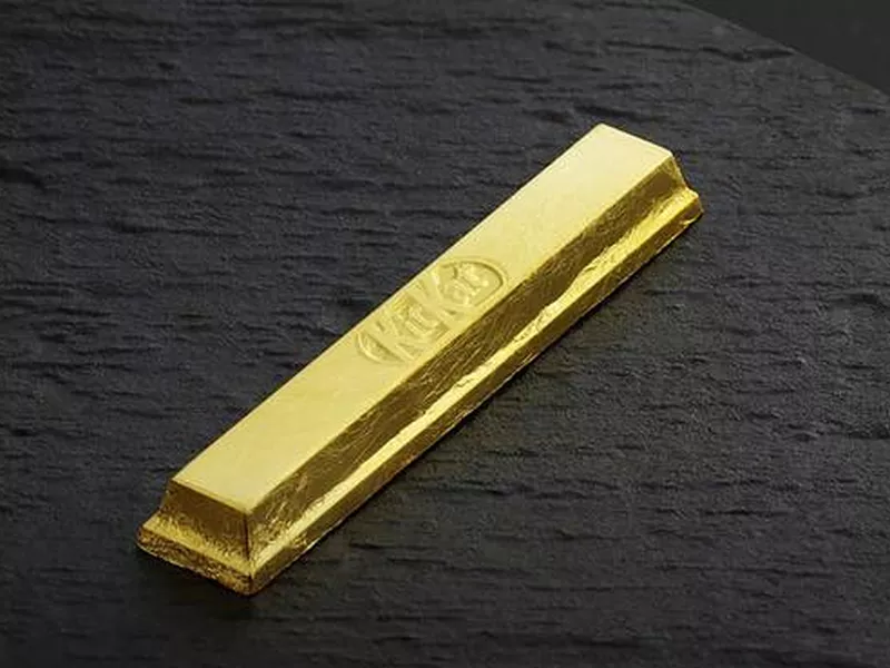 В Японии начали продавать золотой KitKat