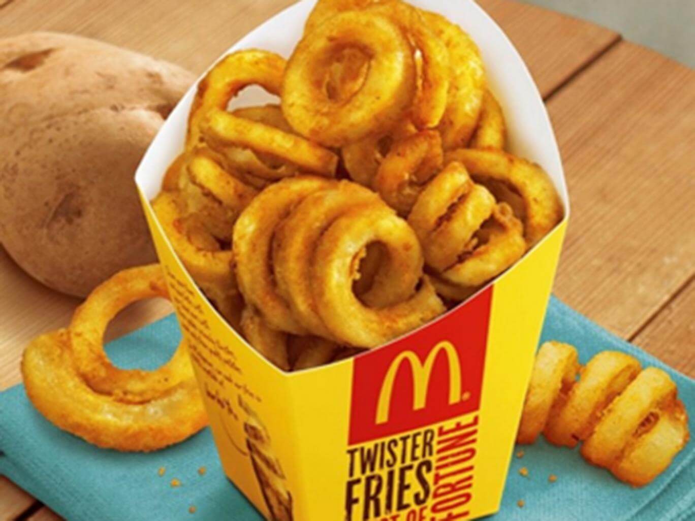 В меню Макдоналдса появится спиралевидный картофель